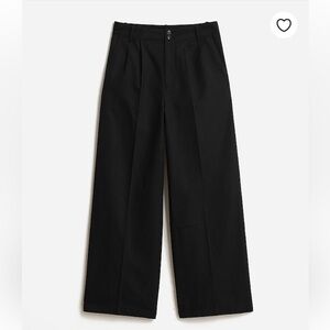 NWT Madewell Harlow Wide-Leg Pant in Drapey Twill Black Petite 2